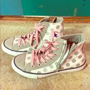 Polka Dot High Top Converse
